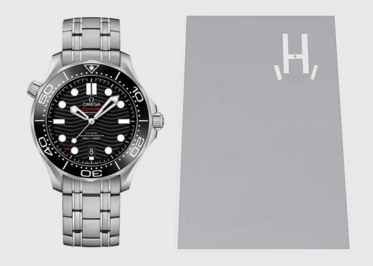 Omega Seamaster Diver 300M 42mm 210.30.42.20.01 2X Clasp Protection Kit