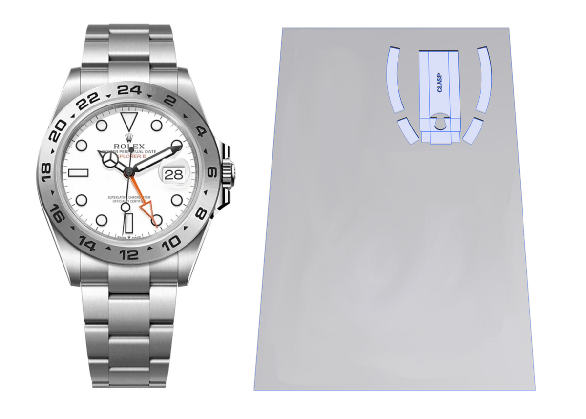 Rolex Explorer II Ref: 216570 2X Clasp Protection Kit