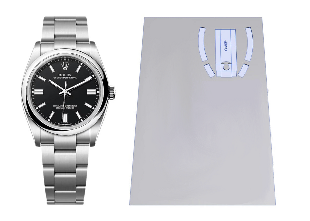 Rolex Oyster Perpetual 34mm Ref: 124200 2X Clasp Protection Kit