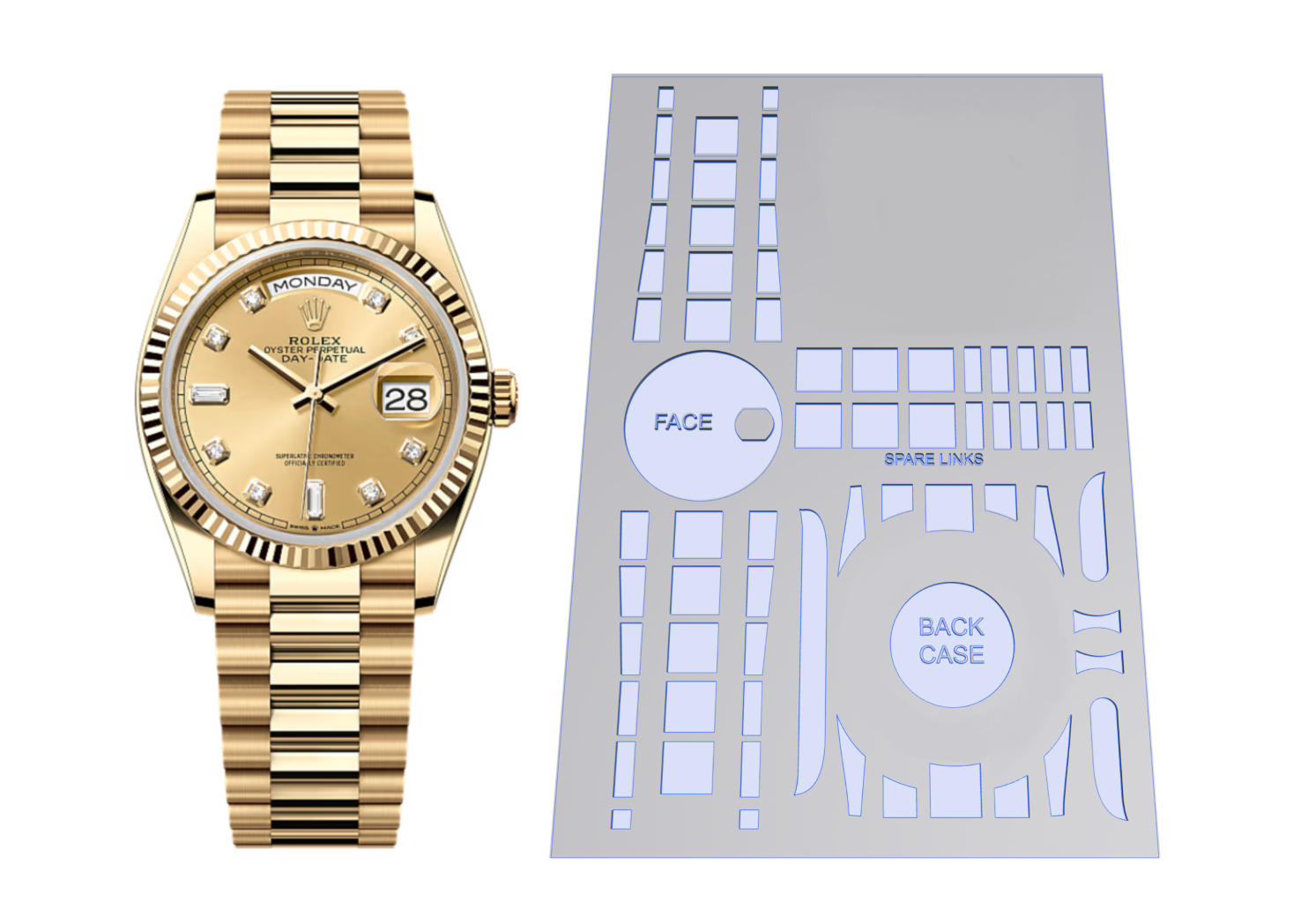 Rolex Day-date 36mm Ref: 128238
