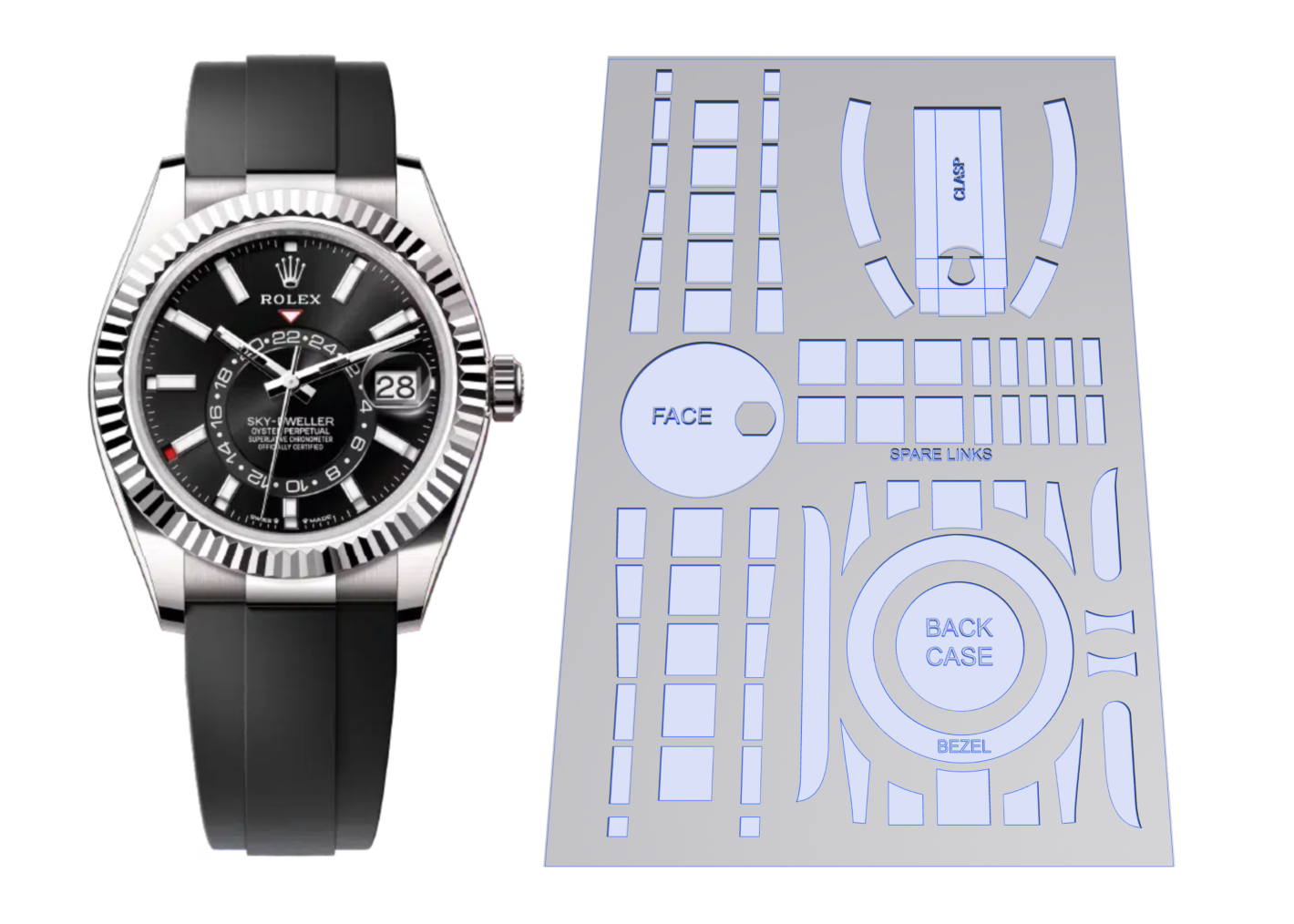 Rolex Sky-Dweller Oysterflex Ref: 336239